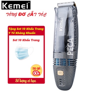 Tông Đơ cắt tóc không Dây Kemei Km-77 Pin Sạc Chuyên Nghiệp,công nghệ hút mảnh vụn tóc thông minh