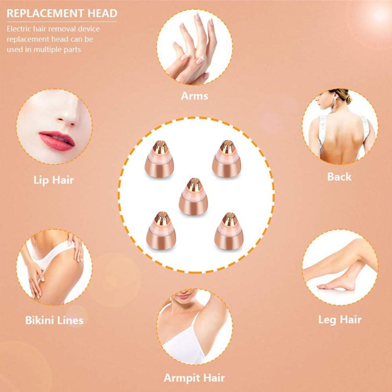 Set 4 Đầu Thay Thế Cho Máy Tỉa Lông Mày Không Đau Cho Nữ HSV