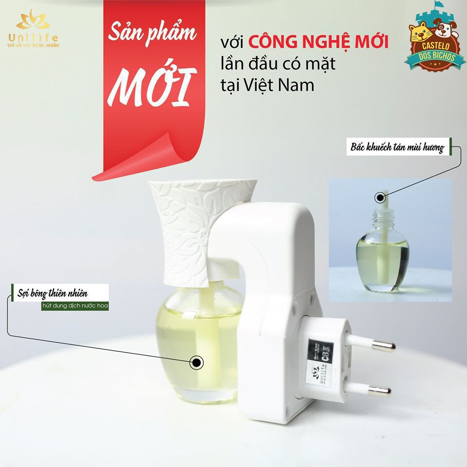 Bộ khếch tán tinh dầu nước hoa Unilife [ Chính hãng ] BH 12 tháng - Tinh dầu nước hoa nguyên chất 30ml