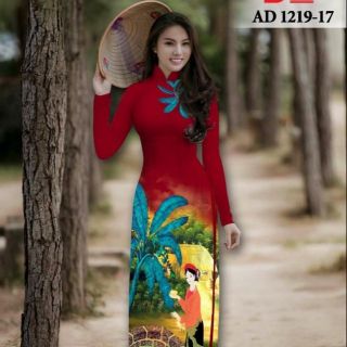 Vải áo dài in 3D trên tằm