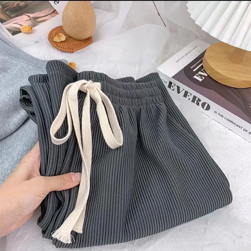 Quần ống rộng lạnh mát xếp ly hoạ tiết da rắn thời trang cá tính cho nữ