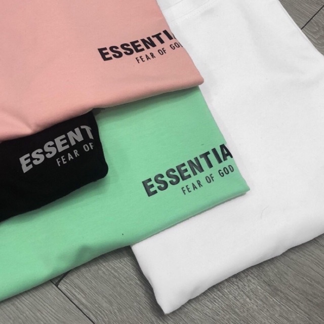 Áo thun thời trang Unisex , Form Oversize , hoạ tiết Essentials phản quang