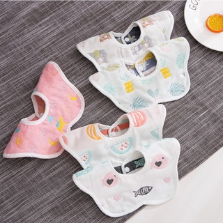 Yếm xô tròn 6 lớp 2 mặt cho bé - BẢNG MÀU MỚI SIÊU XINH - Yếm xoay 360 độ
