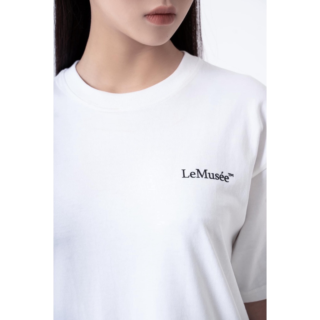 Áo phông White du Louvre Paris Le Musée Oversized fit