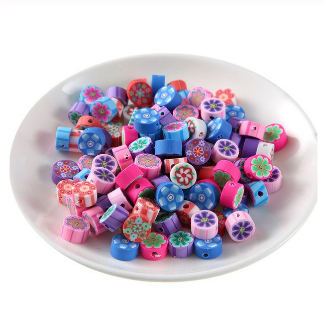 Set 50 Hạt Đất Sét Nhiều Màu Làm Trang Sức Hình Động Vật