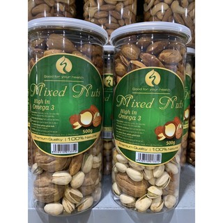 Hộp Mix 4 loại hạt còn vỏ 500gr