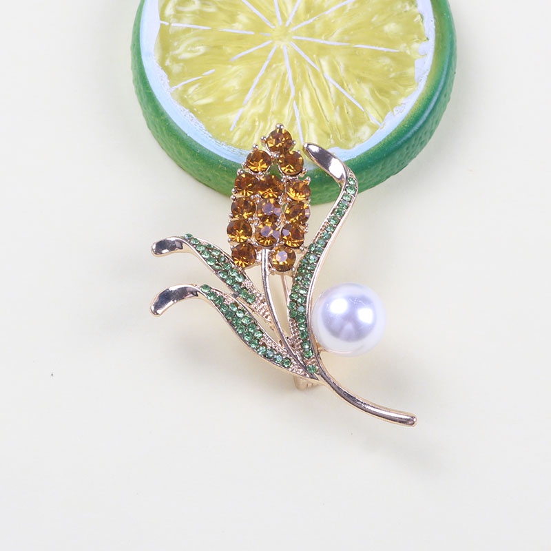 (MớI) Ghim GàI ÁO HìNh CáNh VàNg ĐíNh Đá Xinh XắN