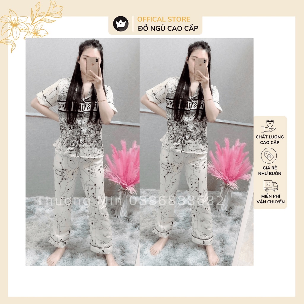 Đồ bộ Pijama - Bộ lụa mango cộc tay Cao Cấp,thiết kế năng động,trẻ trung | BigBuy360 - bigbuy360.vn