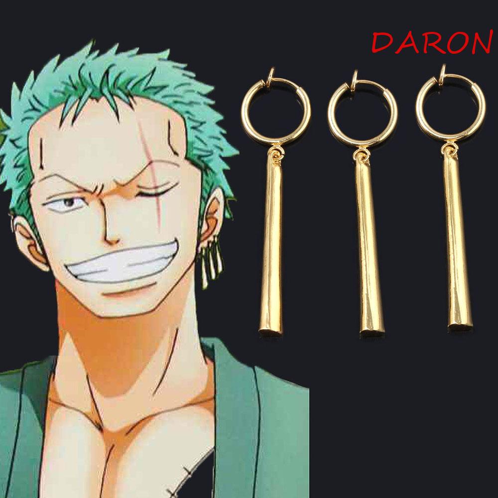 Khuyên Tai Dạng Kẹp Họa Tiết Hoạt Hình Roronoa Zoro