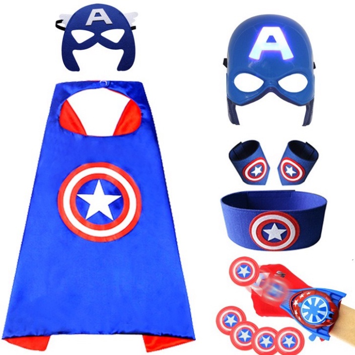 Bộ đồ chơi Hóa Trang Marvel Nhân Vật Đội Trưởng Mỹ Độc Đáo Cho Ngày Halloween,sinh nhật