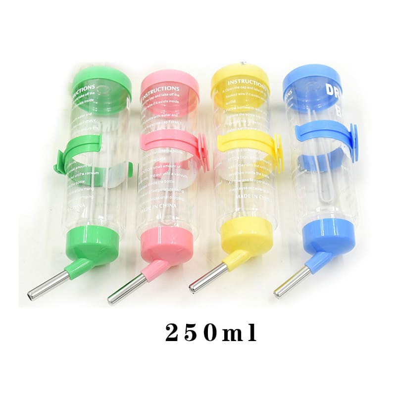Bình nước treo lồng cho hamster, nhím, thỏ dung tích 250ml Kún Miu