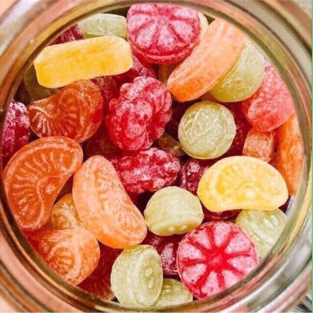 Kẹo trái cây hỗn hợp Fruit candies Cavendish &amp; Harvey hũ thủy tinh 300g