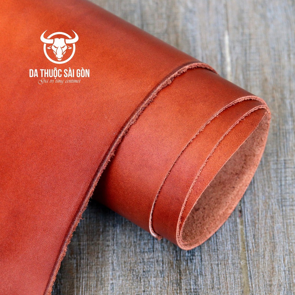 10 Pia da pullup màu nâu bò thương hiệu Da Thuộc Sài Gòn - Da bò nguyên miếng