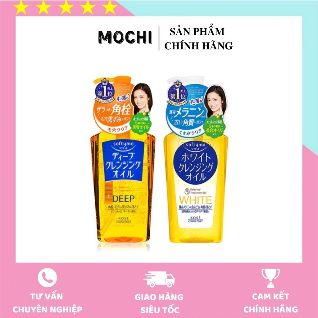 DẦU TẨY TRANG ♥𝑭𝑹𝑬𝑬𝑺𝑯𝑰𝑷♥ DẦU TẨY TRANG KOSE SOFTYMO 230ml Nhật Bản