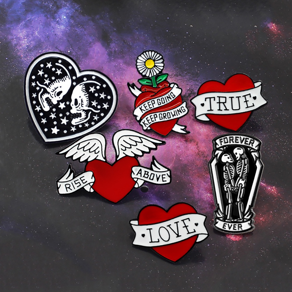 Ghim cài áo hình trái tim xinh xắn dành cho cả nam và nữ