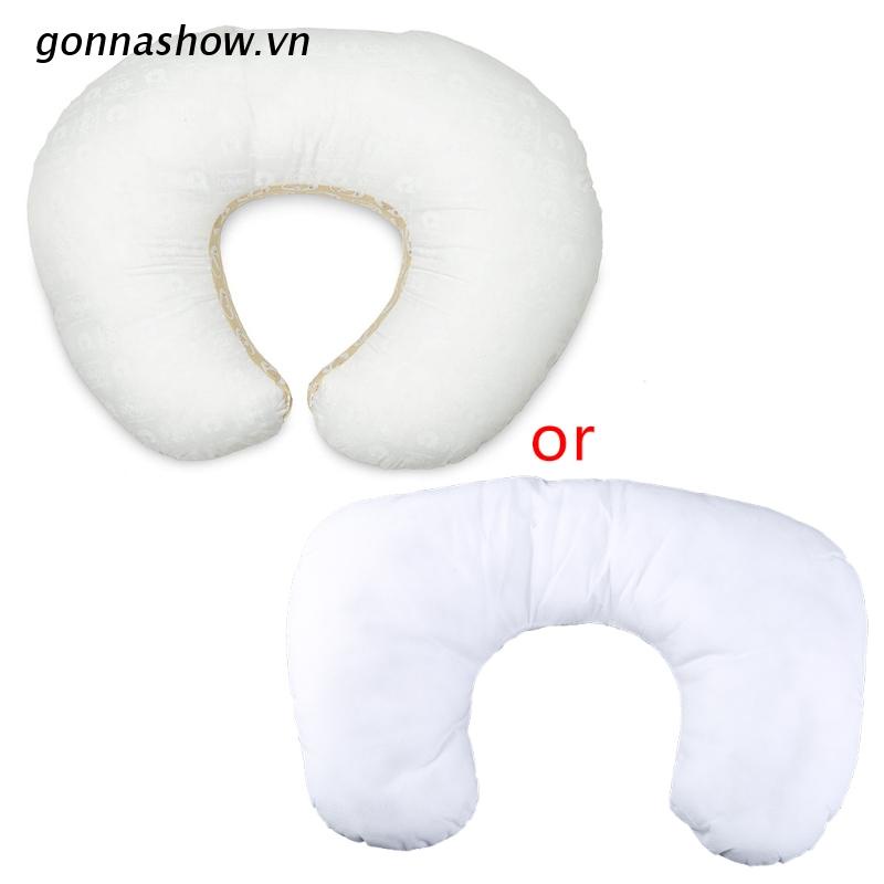Gối cotton hình chữ U hỗ trợ cho bé uống sữa