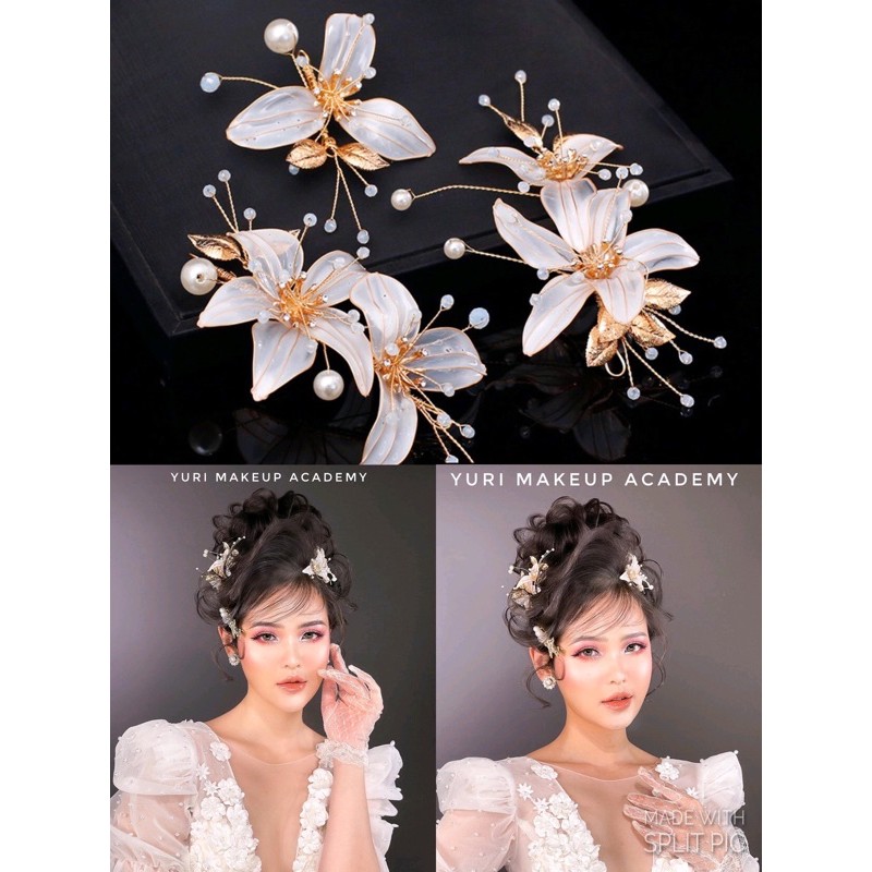 bộ 3 cài hoa xinh