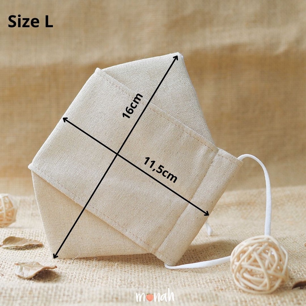 Combo 3 Khẩu Trang Vải Linen 3D Cotton 3 Lớp Hoa Nhí Nhiều Màu Họa Tiết Xinh Xắn