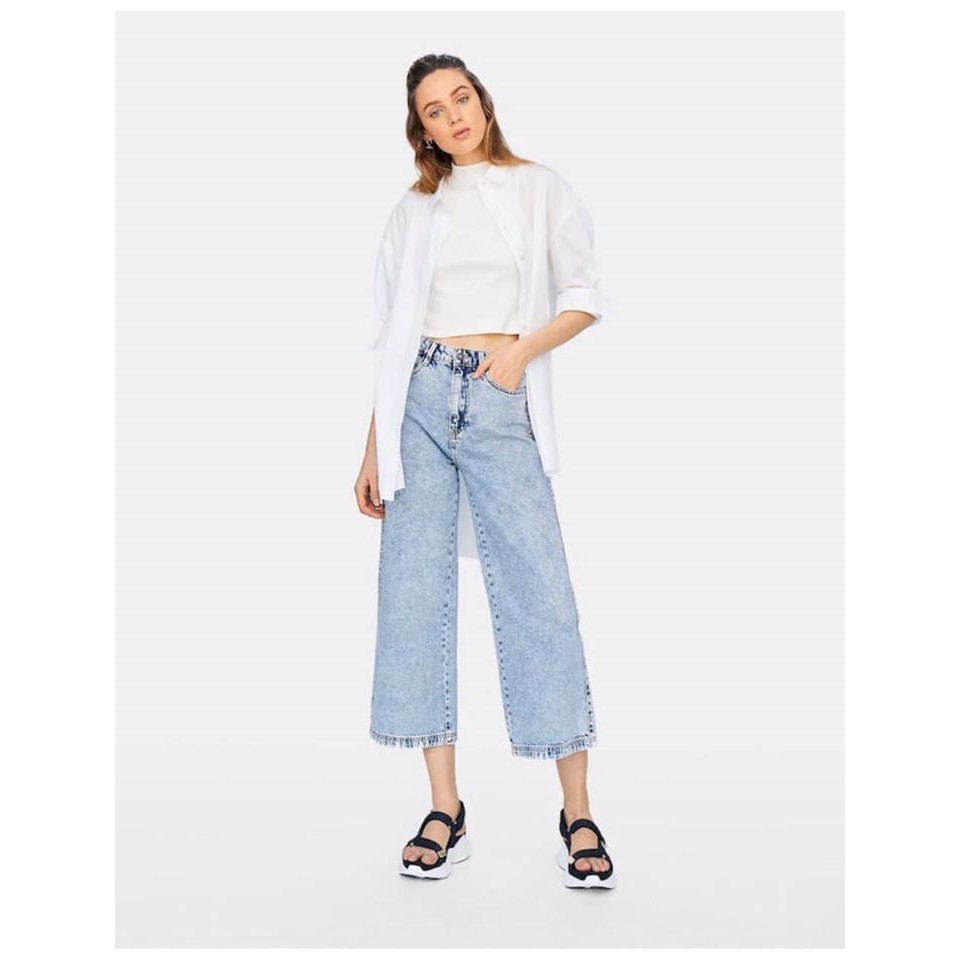 Quấn jeans BSK culottes WashAcid - form nhỏ