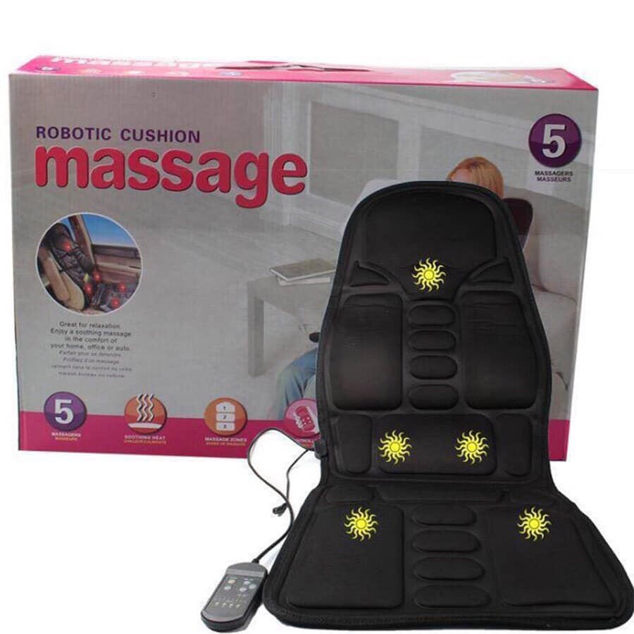 GHẾ MASSAGE TOÀN THÂN TRÊN Ô TÔ - GHẾ MASSAGE 8 VÙNG DA CAO CẤP