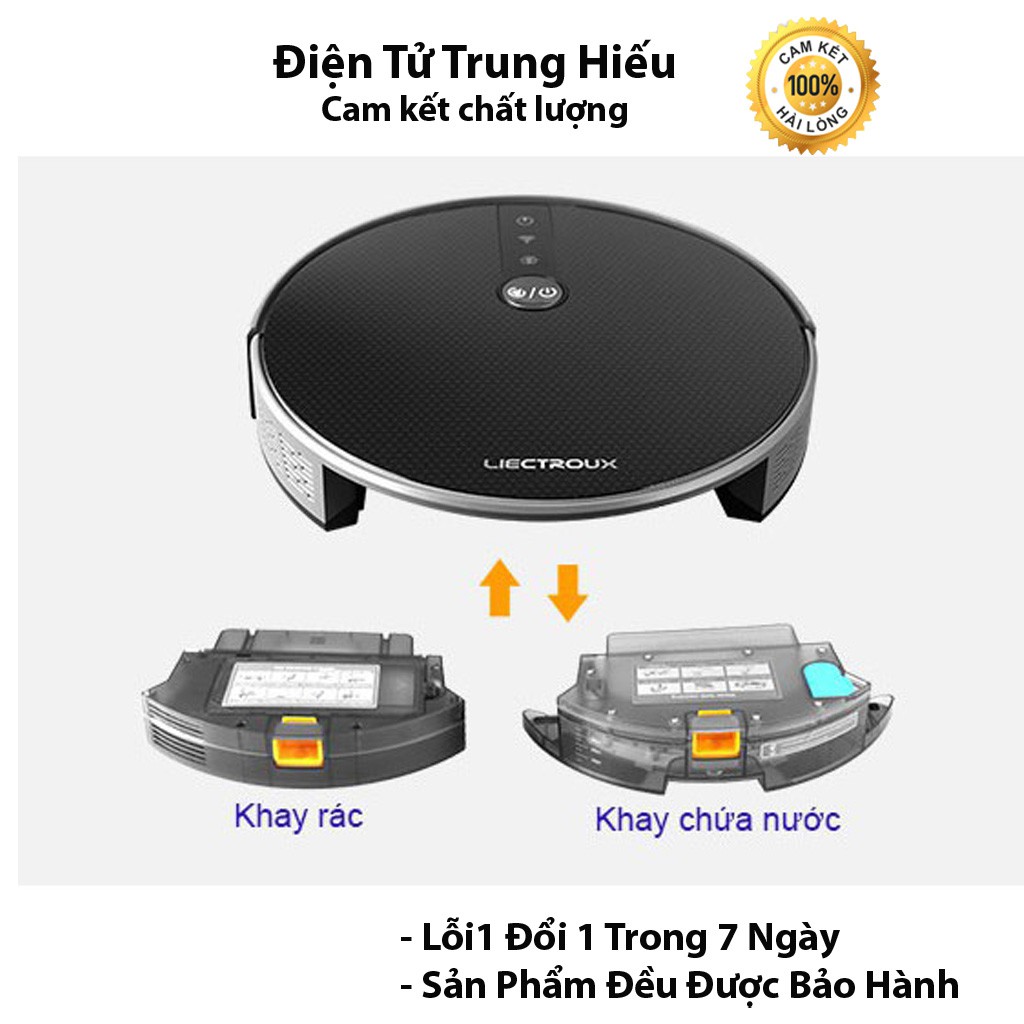 [KỊCH SÀN] Robot hút bụi thông minh tự động Liectroux C30B có chổi quét – Điều khiển bằng cảm biến remote