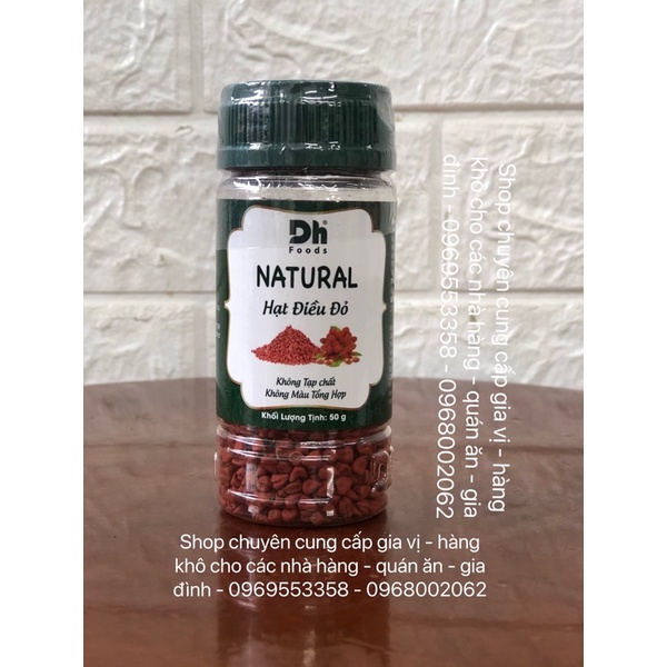 NATURAL HẠT ĐIỀU ĐỎ DH FOOD 50G