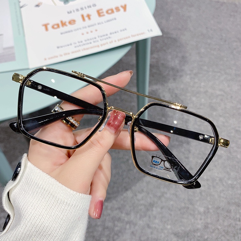 Mắt kính gọng lớn chống ánh sáng xanh thời trang cho nam