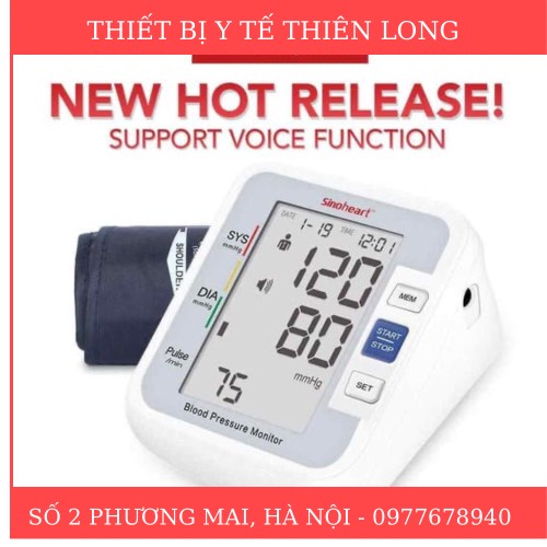 Máy đo huyết áp điện tử Sinocare BA-801