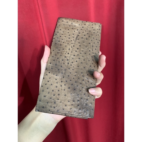 Ví cầm tay dài da lạ