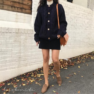 Order áo khoác len vintage Hàn Quốc