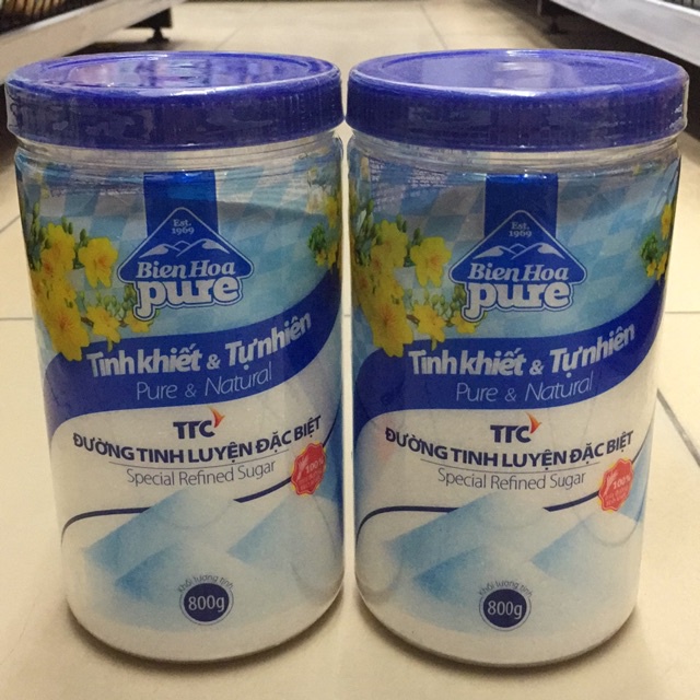 Đường tinh luyện đặc biệt Biên Hòa hũ 800g