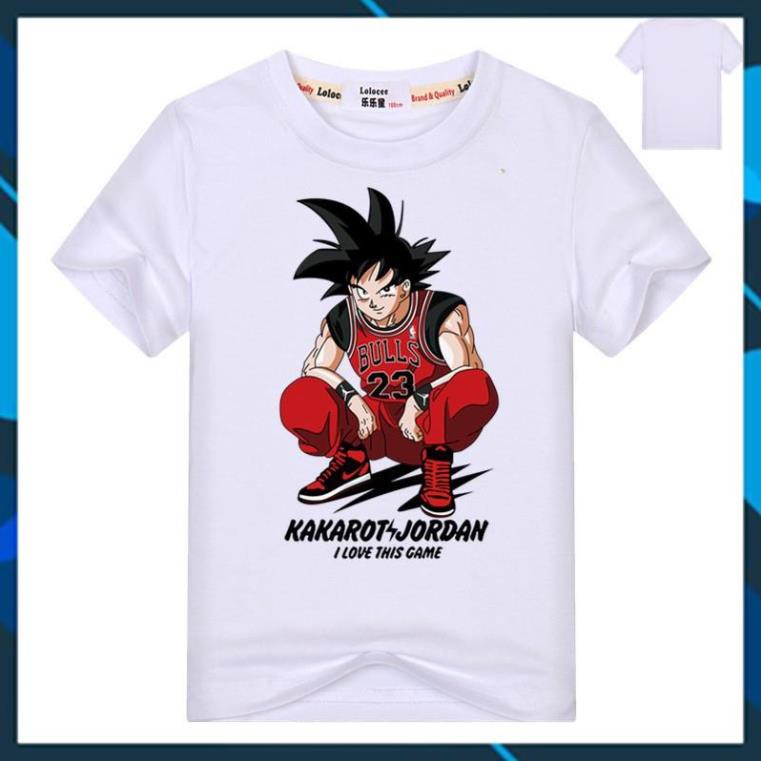 (SALE 60%)  Trẻ em mùa hè rồng bóng z goku In áo sơ mi nam tay ngắn Áo phông giản dị