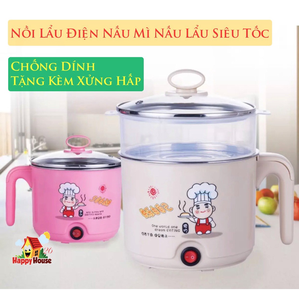 Ca nấu mì kiêm nồi lẩu mini chiên xào , luộc trứng hấp ..