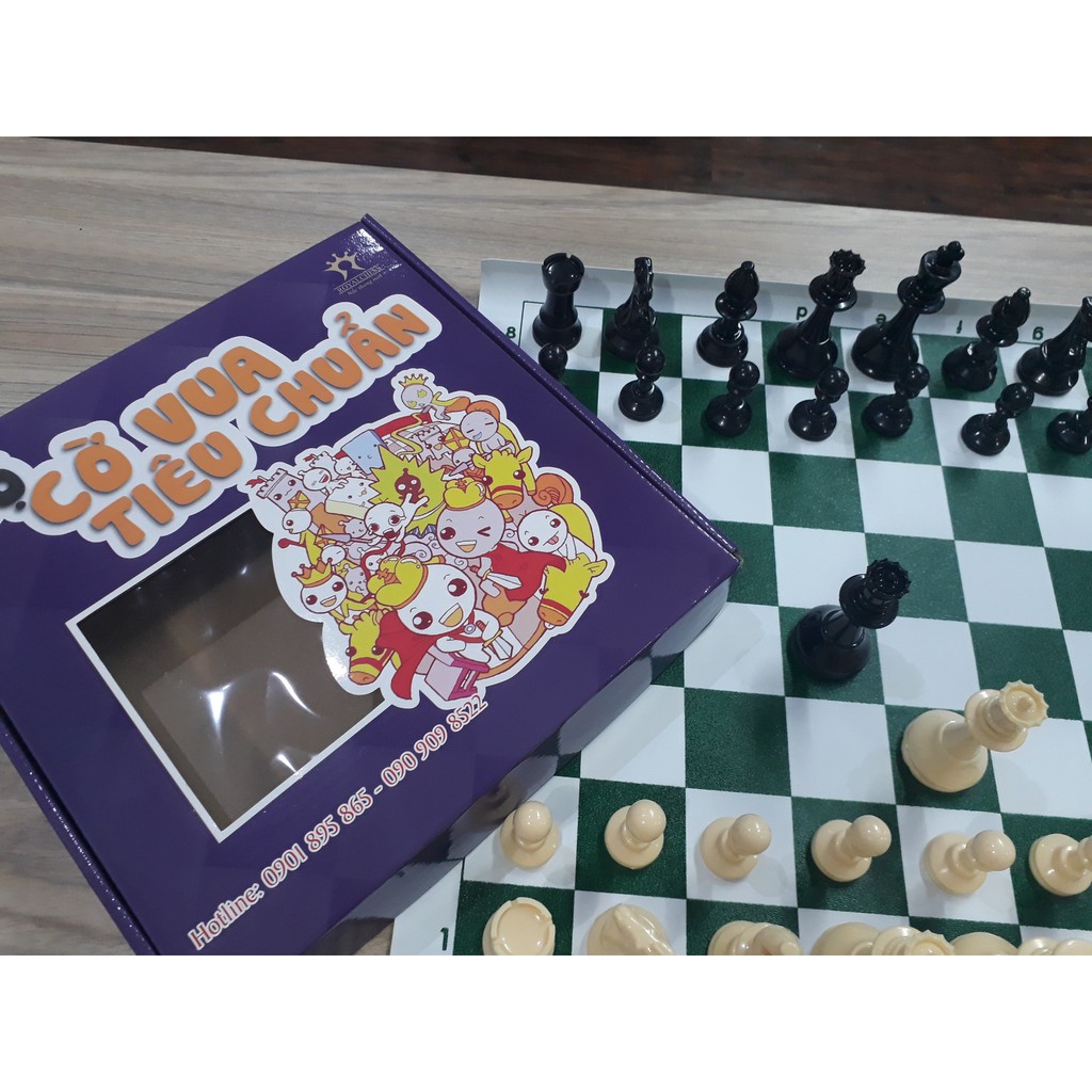 Bộ cờ vua RoyalChess tiêu chuẩn thi đấu WB  ROYALCHESS bàn 40x36cm
