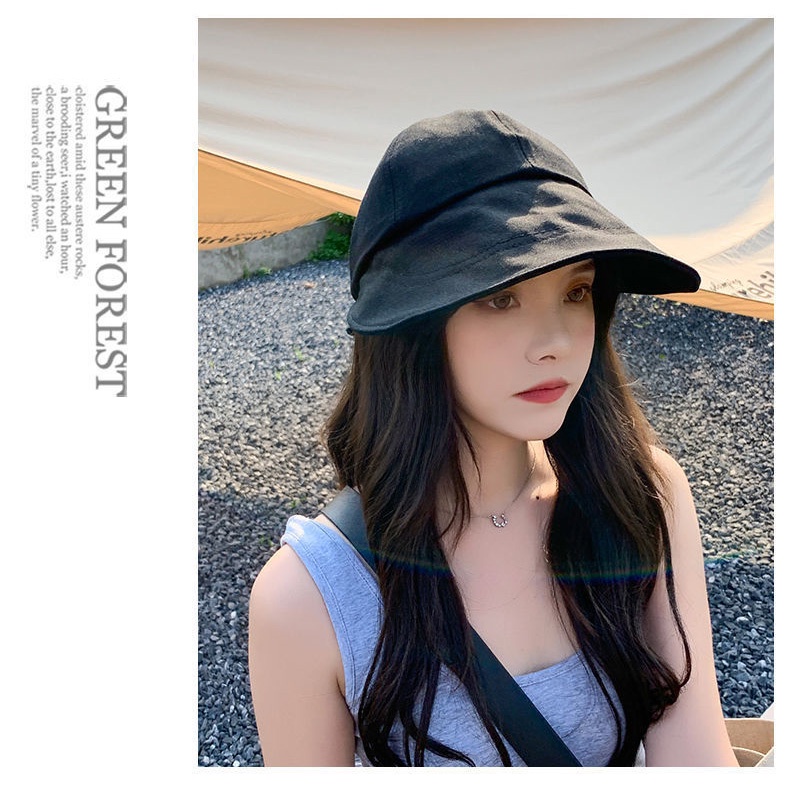 Nón Vải Mềm Vành Dài Che Nắng Thắt Nơ Sau Korea RQN2131