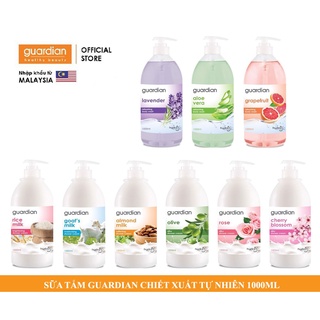 Sữa Tắm Guardian Dưỡng Sáng Da Chiết Xuất Tự Nhiên 1000ml