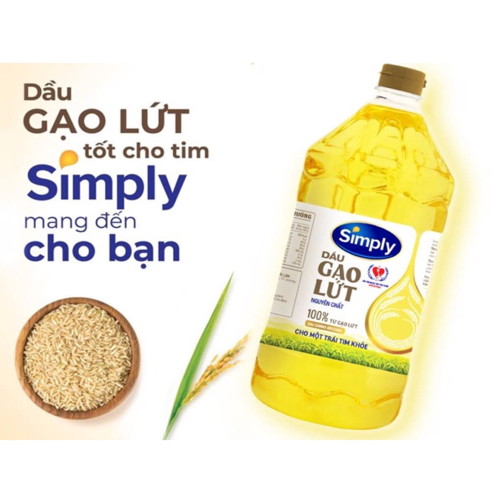 Dầu Simply Gạo Lứt 2L