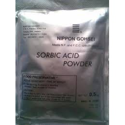 CHẤT BẢO QUẢN CHỐNG NẤM MỐC ACID SORBIC dùng làm chất bảo quản trong thực phẩm, đặc biệt là thực phẩm chay gói 500 gr