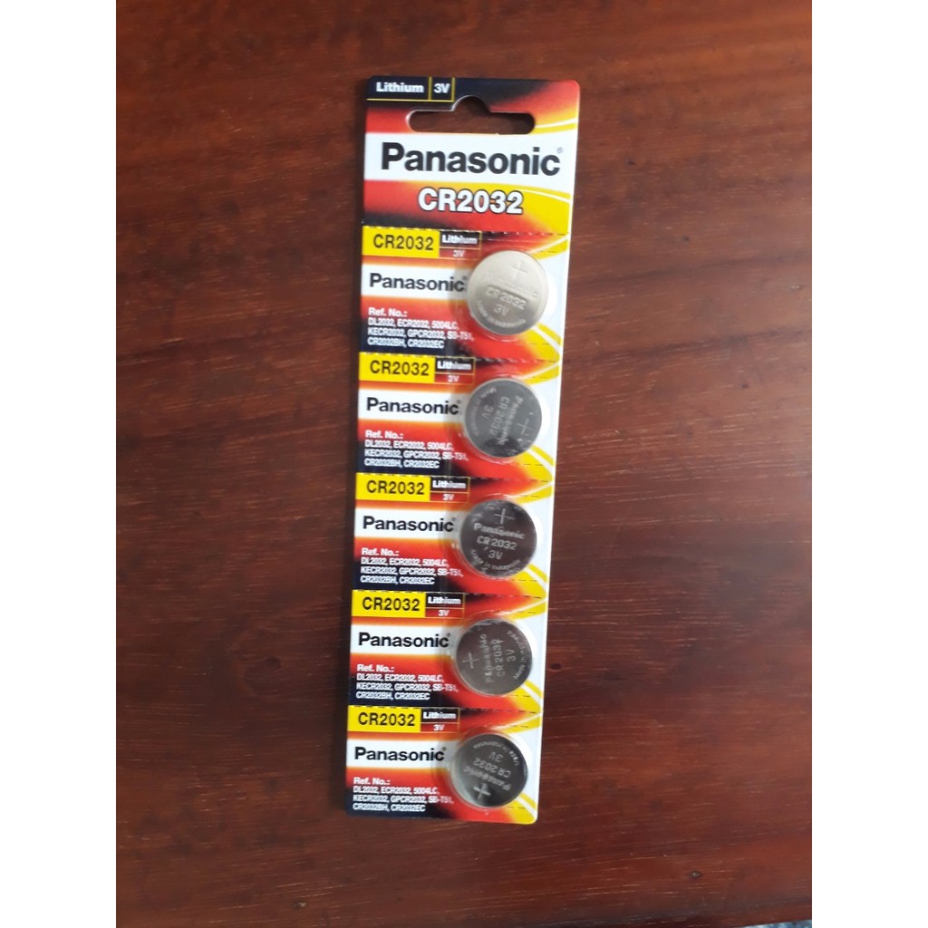 (CÓ SẴN) Vỉ 5 Viên Pin Panasonic CR2032 / CR2025 / CR2016 / LR44 AG13 Pin 3V Lithium Made in Indonesia - Chính hãng