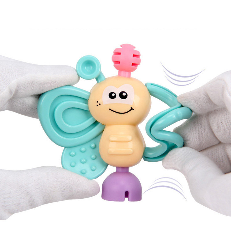 7Pcs Newborn Teether Baby Toys Early Learning Infant Wrist Rattle Teething Bite Playset Toy Baby Soft Rubber Safety