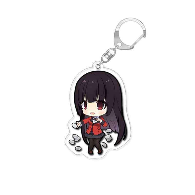 Móc Chìa Khóa 6cm Bằng Acrylic In Họa Tiết Hoạt Hình Kakegurui Jabami Yumeko Saotome Dễ Thương