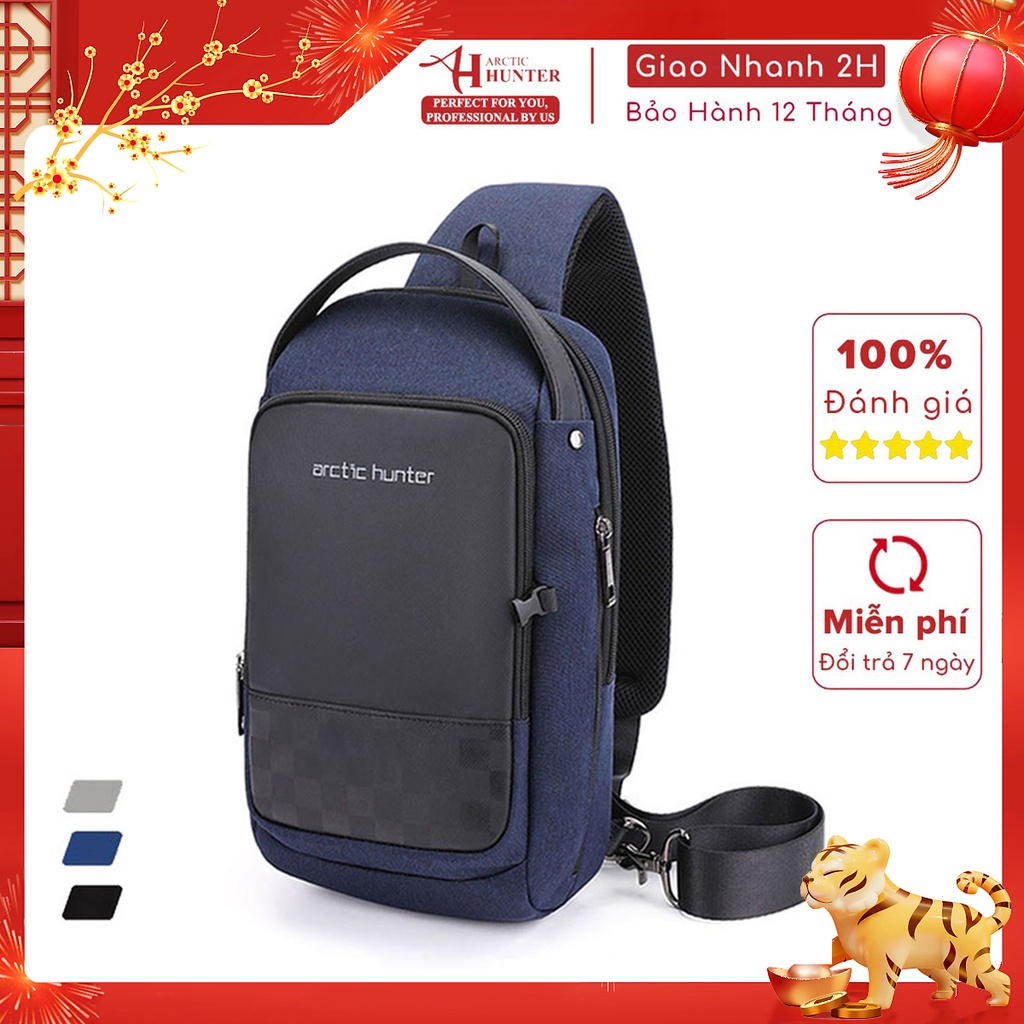 Balo đeo chéo Arctic Hunter chất liệu Oxford chống thấm nước - XB00105