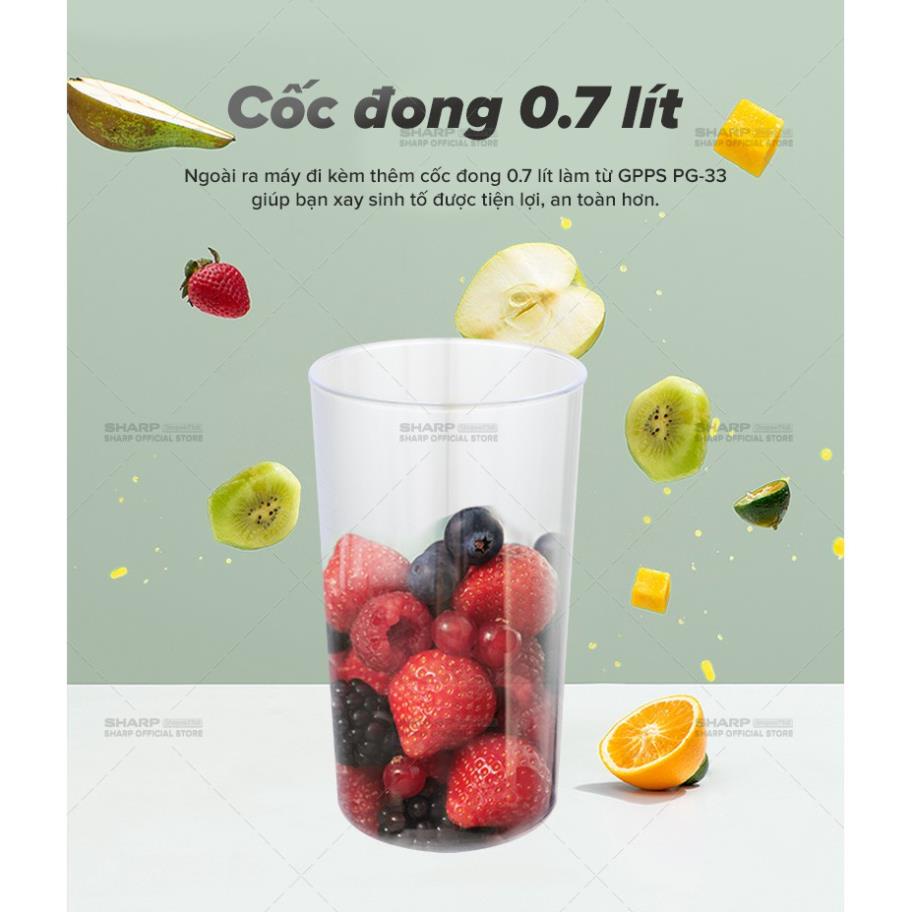Máy xay sinh tố cầm tay Sharp EM-H074SV-BK 0.7L - Bảo hành chính hãng