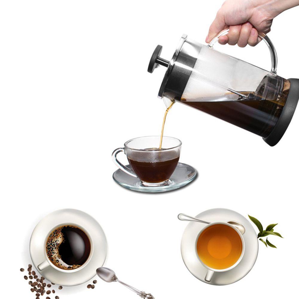 Cốc Nén Pha Cà Phê Espresso Bằng Thép Không Gỉ Kiểu Pháp 1000ML