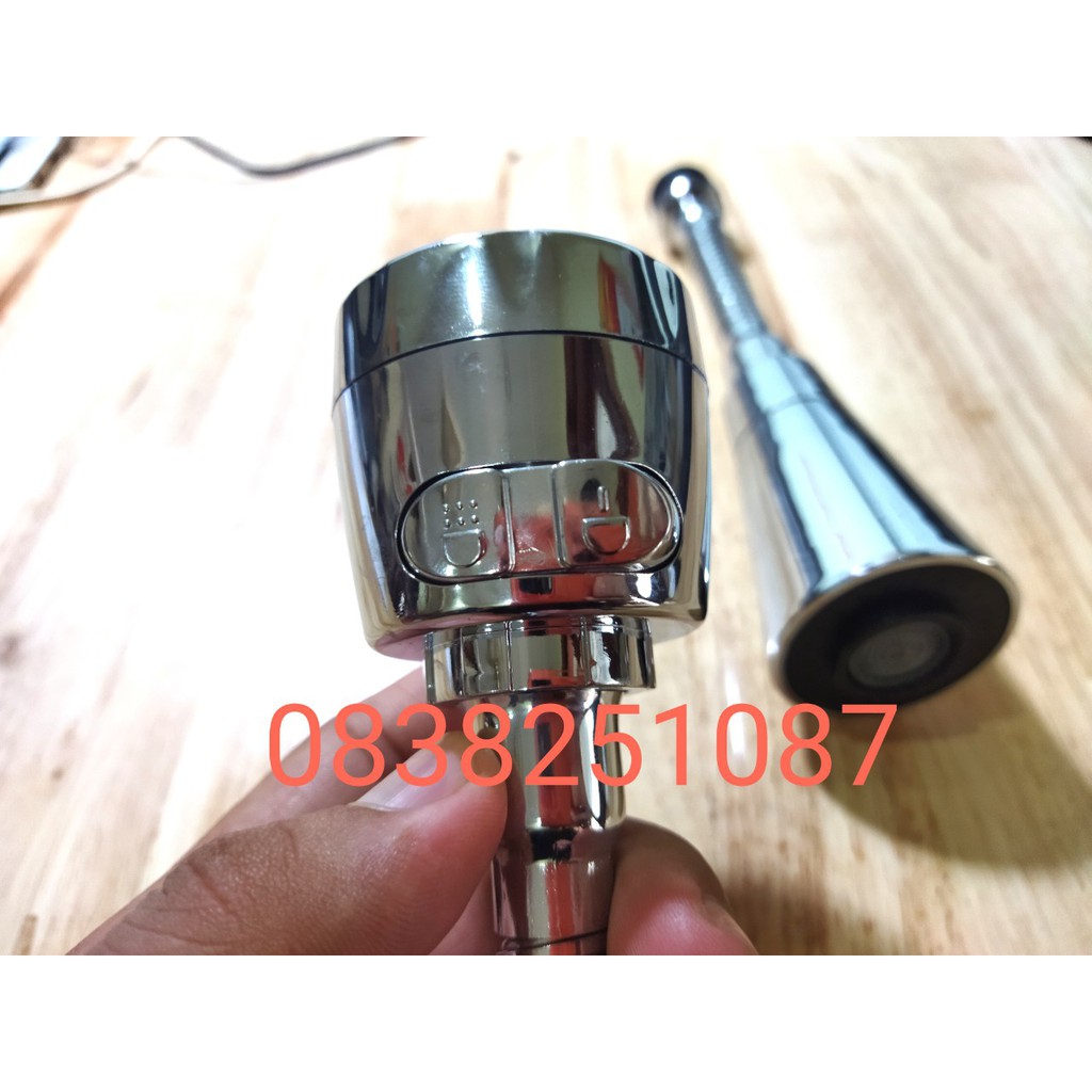 Đầu vòi rửa chén bát tăng áp xoay 360 độ