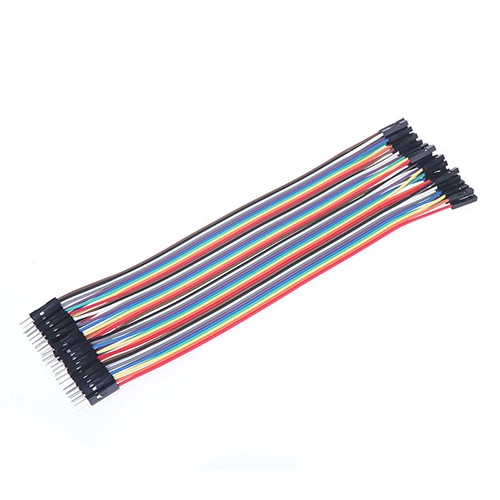 40 Pcs 20cm Male to Female Dupont Wire Jumper Cable for Arduino Breadboard