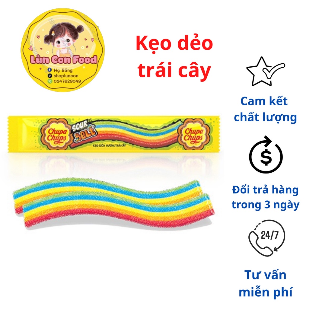Kẹo dẻo ❤freeship❤ kẹo dẻo trái cây chupa chups - Lùn Con Food