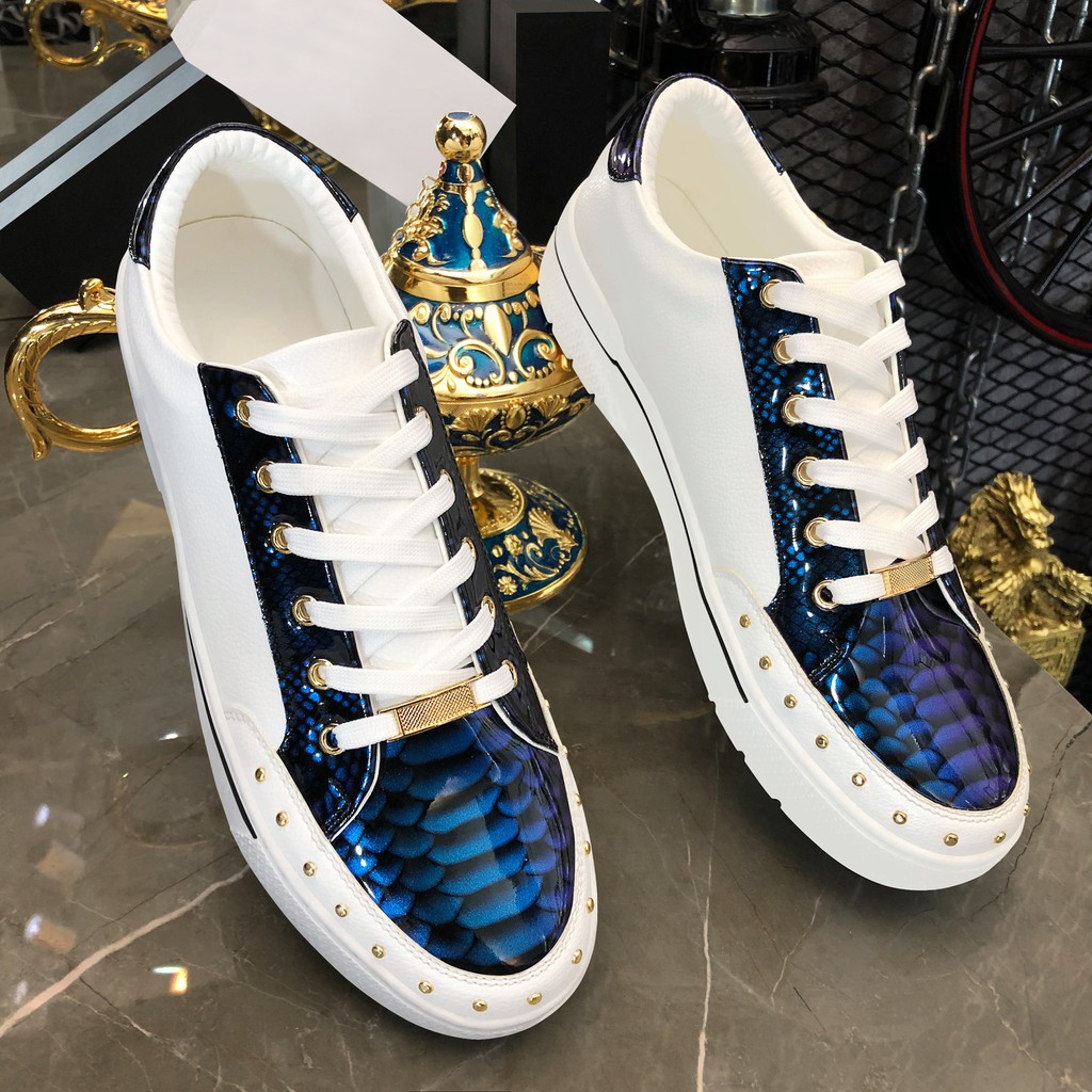 Giày Thể Thao Nam Da Poly Synthetic Cao Cấp Kiểu Thiết Kế Vảy Rồng Sang Trọng LC26 | BigBuy360 - bigbuy360.vn