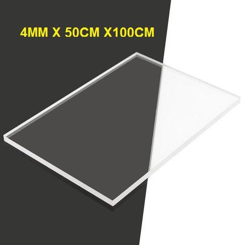 [4mm 50x100cm] Tấm nhựa mica cứng trong suốt làm hồ cá, hộp kính, đồ chơi, trang trí, cắt theo yêu cầu (VA140)- Luân Air