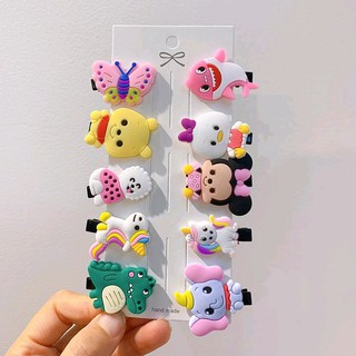 ⚡️𝐅𝐑𝐄𝐄 𝐒𝐇𝐈𝐏⚡️ set kẹp tóc hình 3d dễ thương